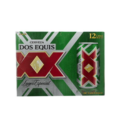 Dos Equis Lager Beer 12 Pack 355 ml. Can.