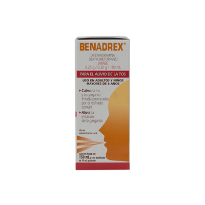 Benadrex syrup 150 ml.