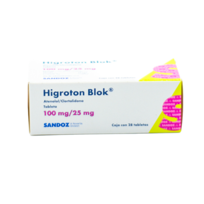 Higroton Blok 100mg/25mg. 28 tablets