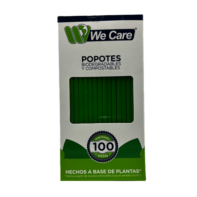 Biodegradable Straws 100 pcs. We Care.