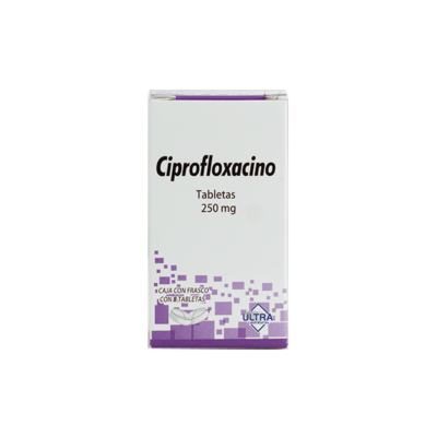 Ciprofloxacin 250 mg. 8 tablets