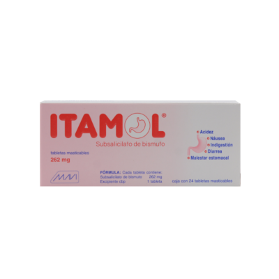 Itamol 262mg. 24 tablets