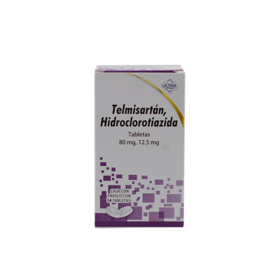 Telmisartan, Hydrochlorothiazide 80 mg./12.5 mg. 14 tablets