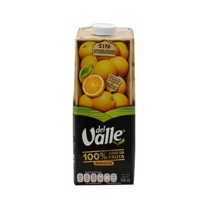 Del Valle 100% Orange Juice 946 ml.