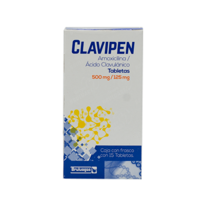 Clavipen 500mg/125mg. 15 tablets