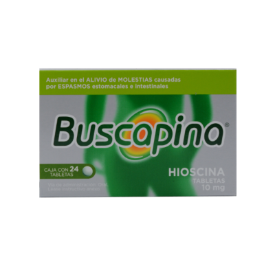 Buscopine 10 mg. 24 tablets