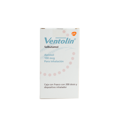 VENTOLIN SUSP AER 100 MCG C/ 200 Dosis GLAXOSMITHKLINE