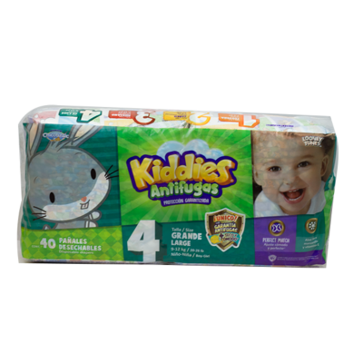 Kiddies Size 4 Anti-Leak Diaper 9/12 40 ct.