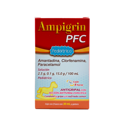 Ampigrin PFC Pediatric 2.5 gr./100 mg./15 gr. Solution 30 ml.