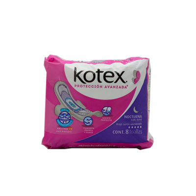 Kotex Nocturnal with Wings 8 pcs.