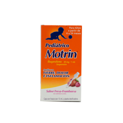 Pediatric Motrin suspension 15 ml.
