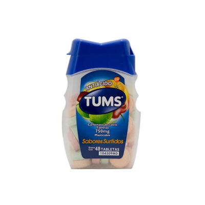 Tums 750mg. 48 tablets. assorted flavor