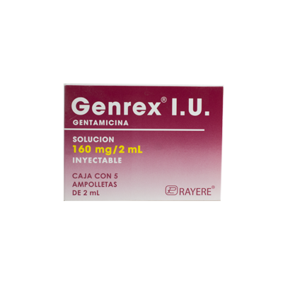 Genrex 160mg. 5 vials