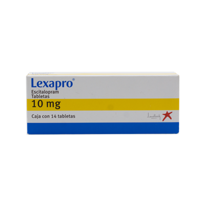 Lexapro 10 mg. 14 tablets