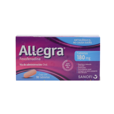 Allegra 120 mg. 10 tablets