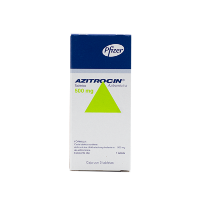 AZITROCIN 500 MG C/ 3 TAB PFIZER