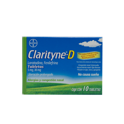 Clarityne D 5/30 mg. 10 tablets