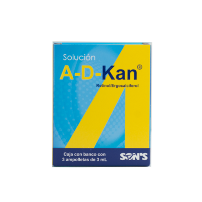 A D KAN 3 ML C/ 3 AMP QUIMICA SONS