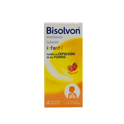 Bisolvon infant solution 120 ml. strawberry flavor
