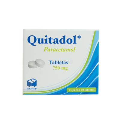 Quitadol 750 mg. 10 tablets