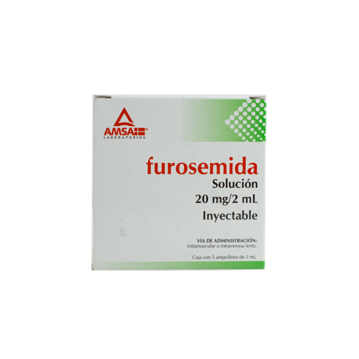 precio furosemida 20 mg