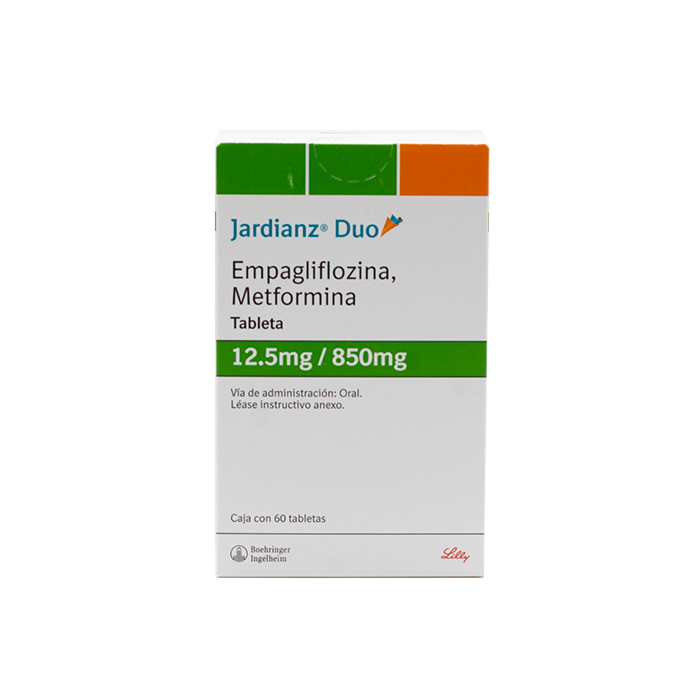 JARDIANZ DUO 12.5MG/850 MG C/ 60 TAB BOEHRINGER INGELHEIM - Farmacias Roma