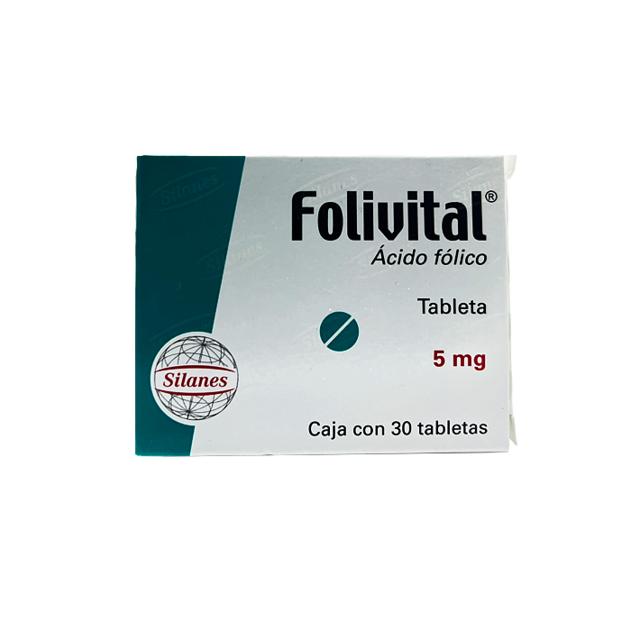 Ácido Fólico Folivital 30 Tabletas